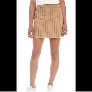 INDIGO REIN BROWN JEAN SKIRT